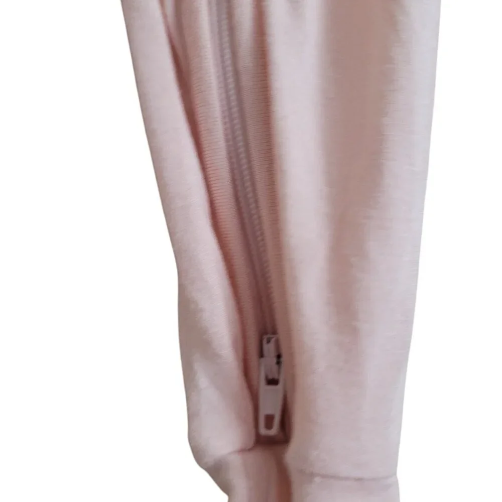 SCAINF Bamboo 0-3 Mo Baby Girl Light Pink Zippy‎ Pajamas Solid Sleeper Zipper